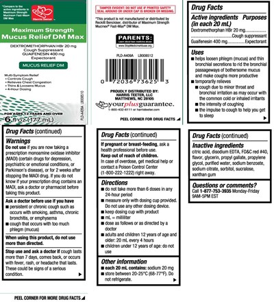 Dextromethorphan Hbr 20 mg, Guaifenesin 400 mg (Mucus Relief Dm Maximum Strength Liquid 1)