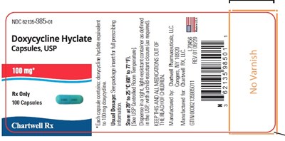 Principal Display Panel (100 mg Capsule Bottle Label)