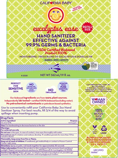 PRINCIPAL DISPLAY PANEL - 562 mL Spray Bottle Label - eucalyptus 01