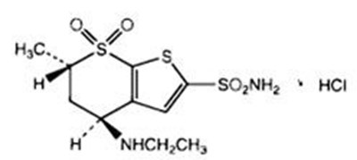 Dorzolamide Structure (Dorzotimo Dorzolamidestrc)
