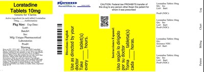 Loratadine Tablets 10mg (30 Count Label)