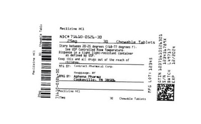 Bottle Label 25 mg (71610 0526 30)