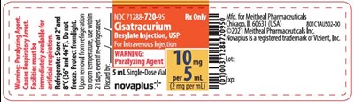 cis-vizient-vial.jpg Principal Display Panel – Cisatracurium Besylate Injection, USP Vial Label - cis vizient vial