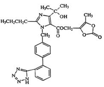 Chemical Structure - olmesartan str