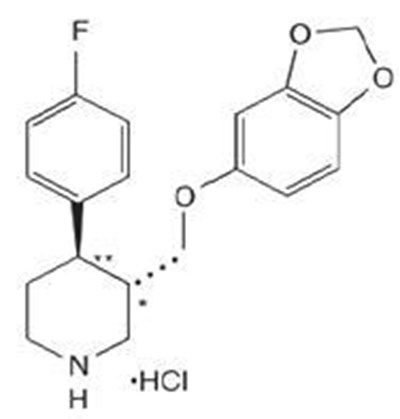 Structural Formula - paroxetine structure