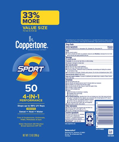 Sport Spray 50 (48137 072140038229 Coppertone Sport Sunscreen Spf50)
