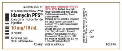 idamycin-05.jpg PRINCIPAL DISPLAY PANEL - 10 mg/10 mL Vial Label - idamycin 05