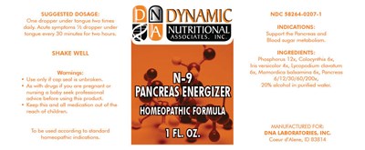 n-9-01.jpg PRINCIPAL DISPLAY PANEL - 1 FL. OZ. Bottle Label - n 9 01