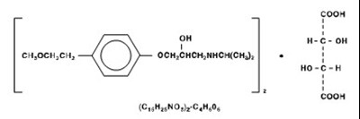 Structural formula of metoprolol tartrate - metoprolol tartrate 100mg tab for watson 1