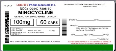 Image Label (Minocycline 100 mg 60 Caps For Ohm 2)