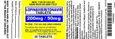 Principal Display Panel (20 Tablet Bottle Label)
