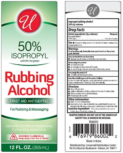 Label (Isopropyl Rubbing Alcohol Wintergreen 50)