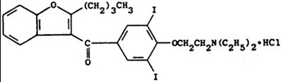 Chemical Structure - amiodarone 01