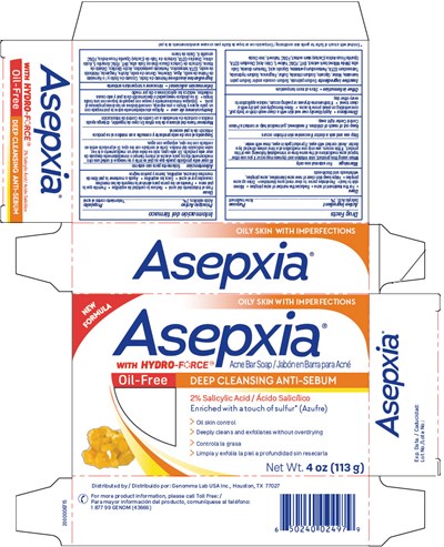 asepxia-01.jpg PRINCIPAL DISPLAY PANEL - 113 g Bar Carton - asepxia 01