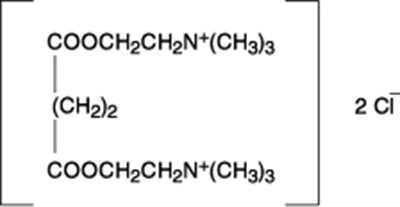 Anectine Succinylcholine Chloride Chemical Structure (Anectine Civica 01)