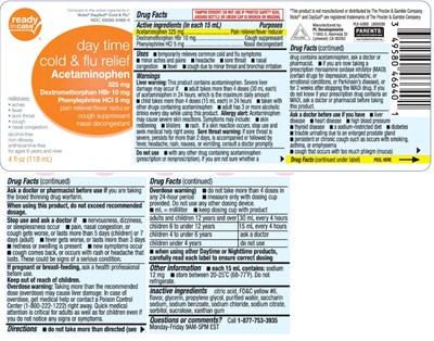 Acetaminophen 325 mg, Dextromethorphan Hbr 10 mg, Phenylephrine Hci 5 mg (Daytime Pe Liquid 1)