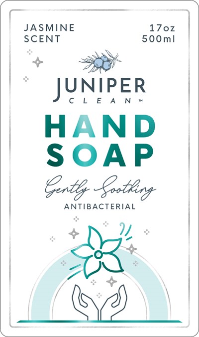 Jasmine Front (Juniperclean Label Handsoap Pump 500ml Foil Jasmine V9 01)