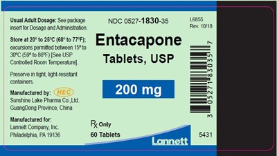 entacapone-200-mg-60bl.jpg Entacapone Tablets USP 200 mg 60s Bottle Label - entacapone 200 mg 60bl