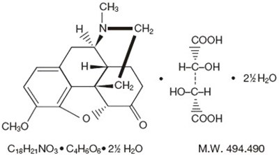 Hydrocodone Chemical Structure (Hydrocodone 01)