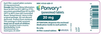 ponvory-06.jpg 30 Count Tablet Bottle Label - ponvory 06