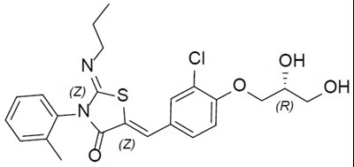 Chemical Structure - ponvory structure