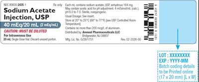 1 (Sodium Acetate Injection 20 mL 1)