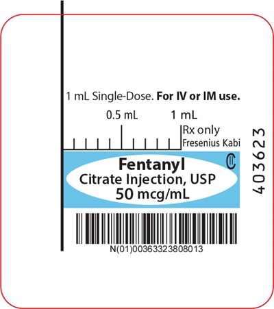 Package Label (PRINCIPAL DISPLAY – Fentanyl 1 mL Syringe Label)