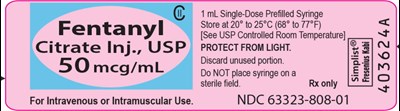 Package Label (PRINCIPAL DISPLAY – Fentanyl 1 mL Tip Cap Label)