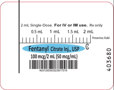 Package Label – Principal Display – Fentanyl 2 mL Syringe Label (Fen07 0001 10)