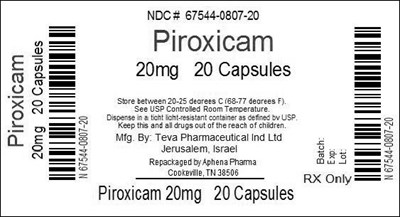 Bottle Label 20mg (67544 807)