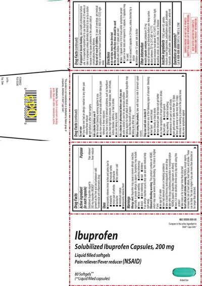 Solubilized Ibuprofen Equal To 200 mg Ibuprofen (nsaid)* (present As The Free Acid And Potassium Salt) *nonsteroidal Anti-inflammatory Drug (Ibuprofen 200 mg Softgels Pur 1)