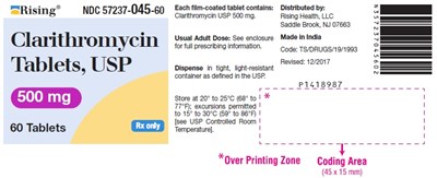 clarithromycin-fig3.jpg PACKAGE LABEL-PRINCIPAL DISPLAY PANEL - 500 mg (60 Tablets Bottle) - clarithromycin fig3