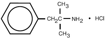 Chemical Structure - phentermine 01