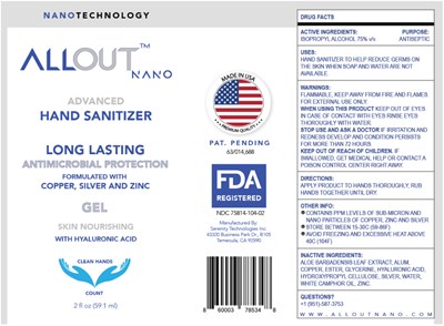 allout-01.jpg PRINCIPAL DISPLAY PANEL - 59.1 ml Bottle Label - allout 01