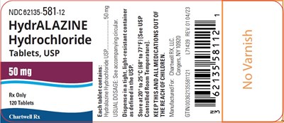 Hydralazine Hydrochloride Tablets, Usp 50 mg (Hydralazine Hydrochloride 50 mg Bottle Label)