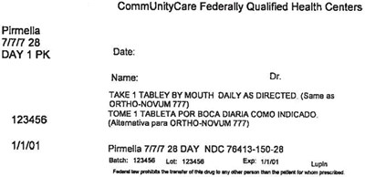 Principal Display Panel - Kit Label - pirmella 01