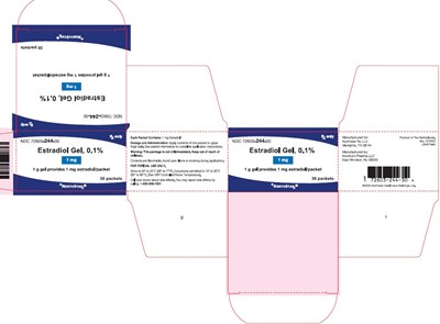 1g carton - Estradiol Gel 0.1 1mg 1g carton