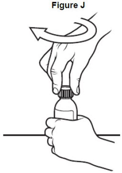 image of recapping the bottle - fig j