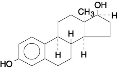 Estradiol Structural Formula (Image 01)