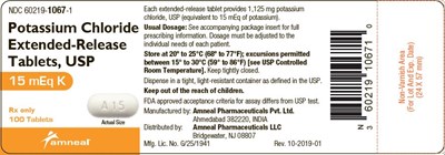 20 mEq K - potassium chloride extended release tablets usp 3