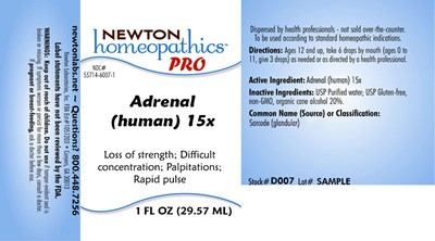 package label - Adrenal (human) 15x D007 L01
