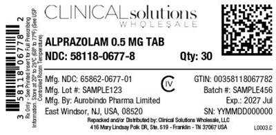 Alprazolam 0.5mg Tablet 30ct Blister Card (Alprazolam Fig2)