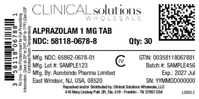 Alprazolam 1mg Tablet 30ct Blister Card (Alprazolam Fig3)