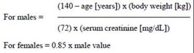 Estimated Creatinine Clearance (090c23ad 1044 4f4c 9de4 1ca5bf487847 02)