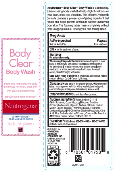 neutrogena-01.jpg PRINCIPAL DISPLAY PANEL - 250 mL Bottle Label - neutrogena 01