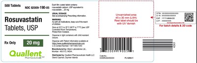 Rosuvastatin Tablets 20 mg 500 Tablets (Rosuvastatin Tab Fig 7)