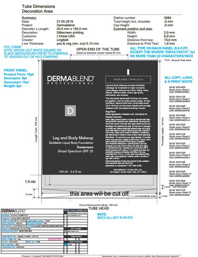Primary Package (Dermabln Tube)