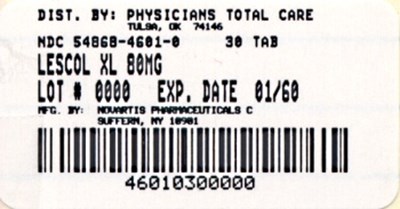 Image Of 80 mg Package Label (4601)