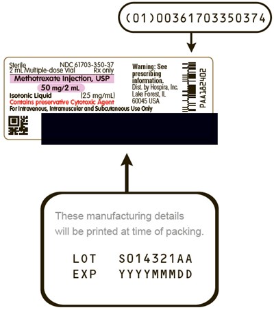 methotrexate-04.jpg PRINCIPAL DISPLAY PANEL - 2 mL Vial Label - methotrexate 04