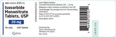 Principal Display Panel (20 mg Tablet Bottle Label)